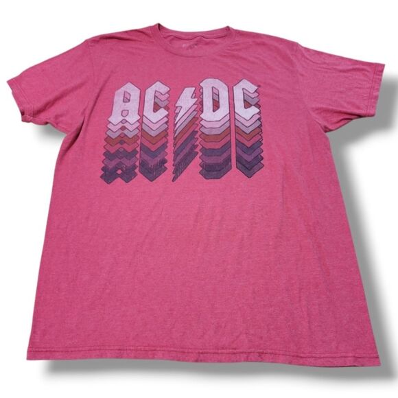 AC DC Shirt Size Large AC DC Band Tee Rock & Roll Tee AC DC Graphic Print Shirt - Picture 1 of 7